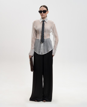 Ermanno Scervino Черные брюки из шелка D482P764NXE