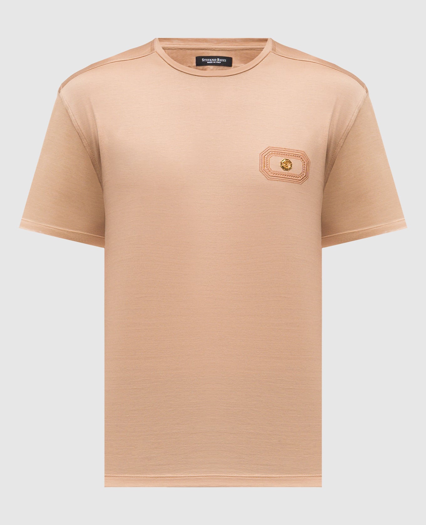 Коричневая футболка с логотипом