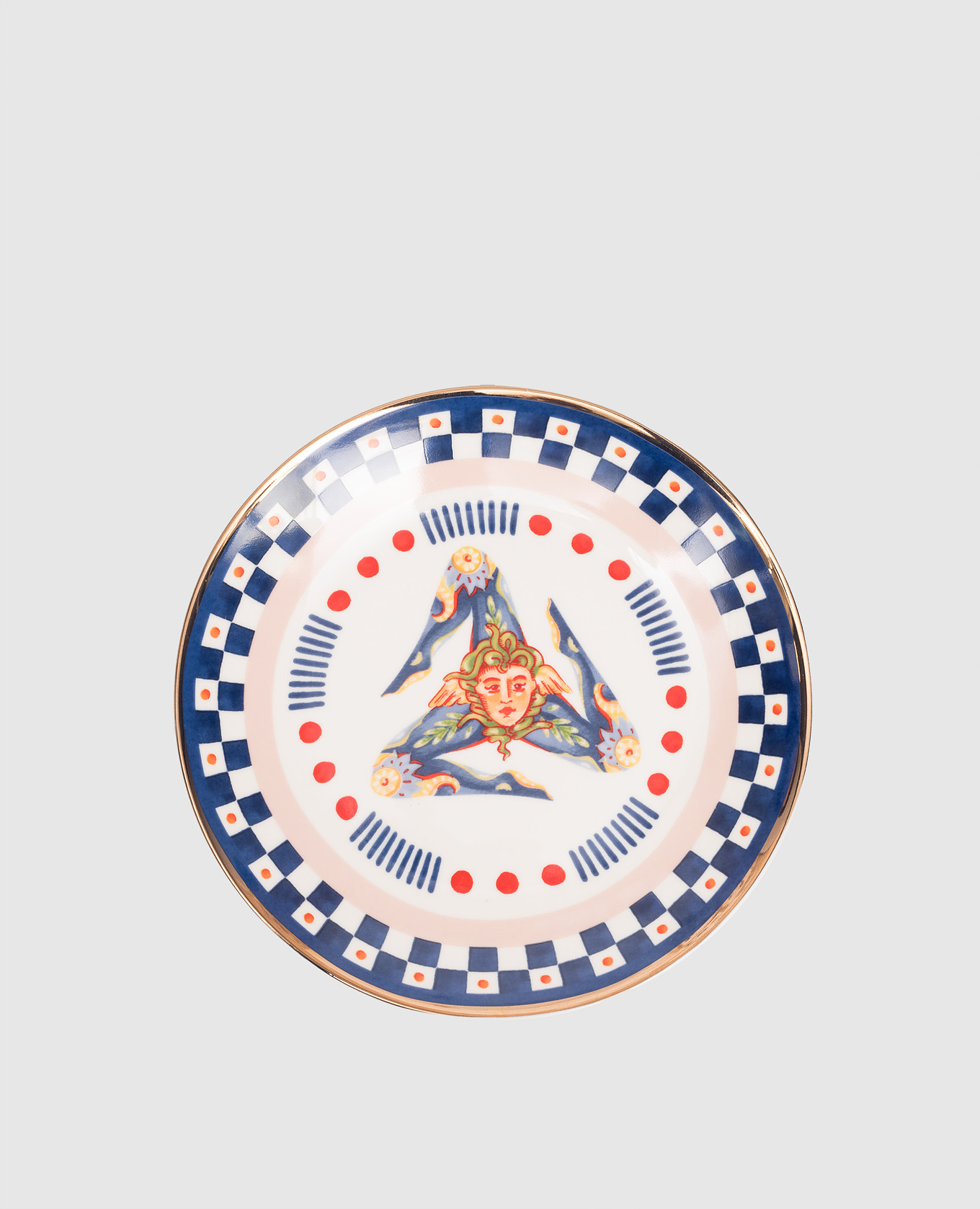 

Фарфоровая тарелка для хлеба Trinacria, Синий, Посуда