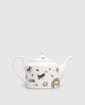 Fornasetti Білий порцеляновий чайник Astronomici P22Z300