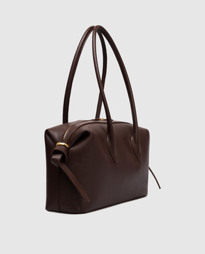 YUZEFI Коричнева шкіряна сумка BRIOCHE BRIOCHEDUFFLE