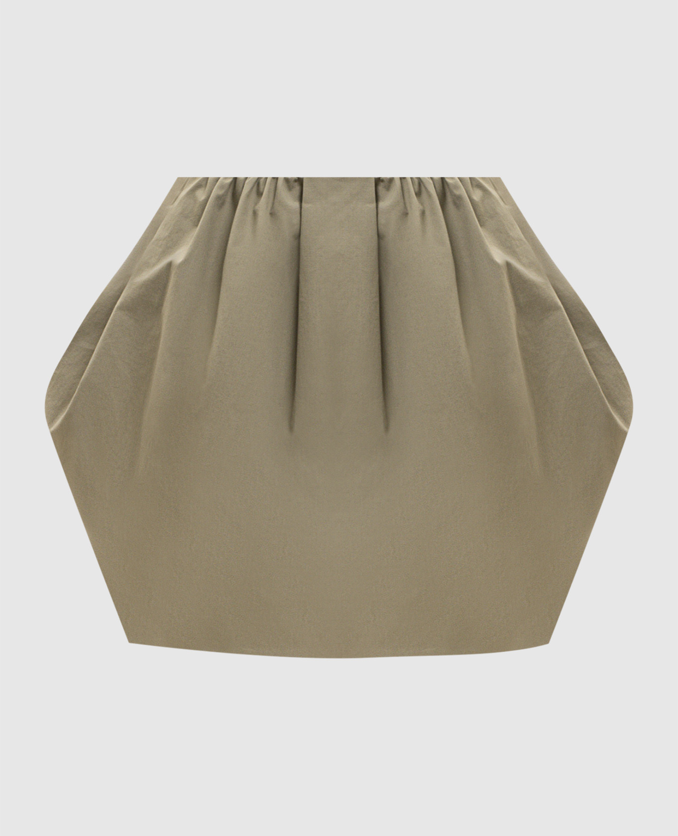 

Спиница мини цвета хаки, Юбки прямые