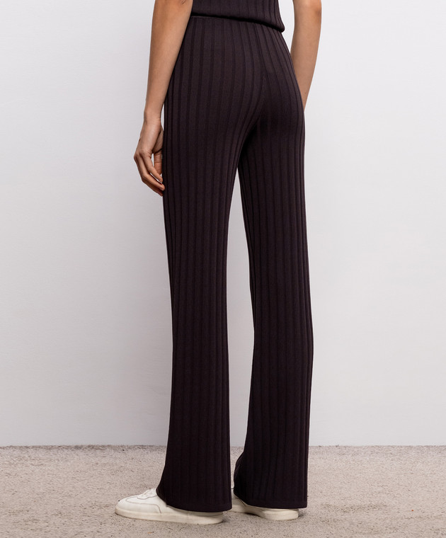 Sporty & Rich Коричневі штани в рубчик PA049711302BR29 зображення 4