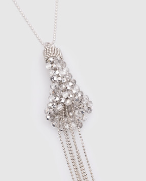 Peserico Серебристая цепочка с подвеской в фоме лепестка A35509C0CC782