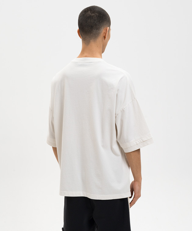 Palm Angels Біла футболка з логотипом PMAA10QS26JER001 зображення 4