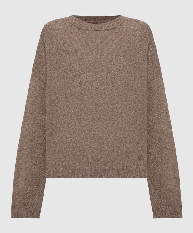 Loulou de Saison Коричневый свитер TRISTAN LOD из шерсти TRISTANLDS