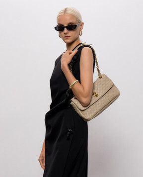 Bottega Veneta Бежева шкіряна сумка Madison 876648V6JG0