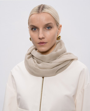 Agnona Бежевий шарф з кашеміру AS0301H7001