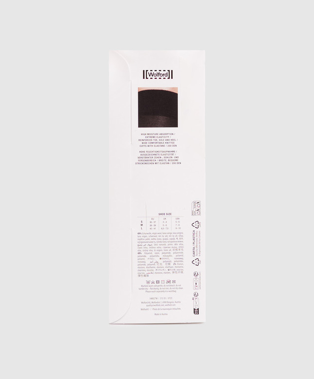 Wolford Чорні гольфи з вовною 31310 зображення 2