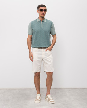 Stefano Ricci Шорти кольору айворі з патчем логотипа M8T6100080TFANT