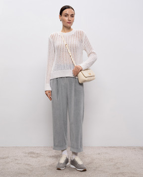 Peserico Сірі вельветові штани P04831T303642