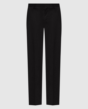 Stefano Ricci Черные брюки из шерсти M8T63B0180T6054