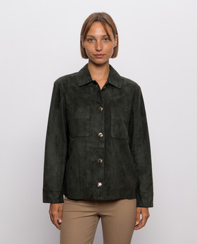 Max Mara Зелена замшева куртка ABISSO SMMABISSO