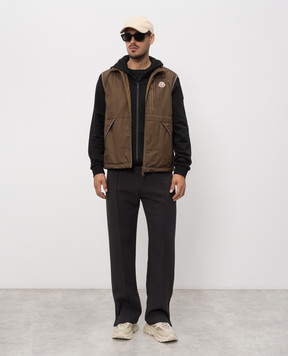 Moncler Чорна спортивна куртка з логотипом L10918G0001089AZY