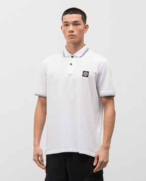 Stone Island Белое поло с нашивкой логотипа L1S152200010S0018