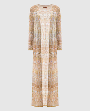 Missoni Бежевий подовжений кардиган з паєтками S26SM0HBK01H9