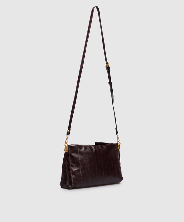 Gianni Chiarini Бордова шкіряна сумка крос-боді Fanny BS12644EEL зображення 3