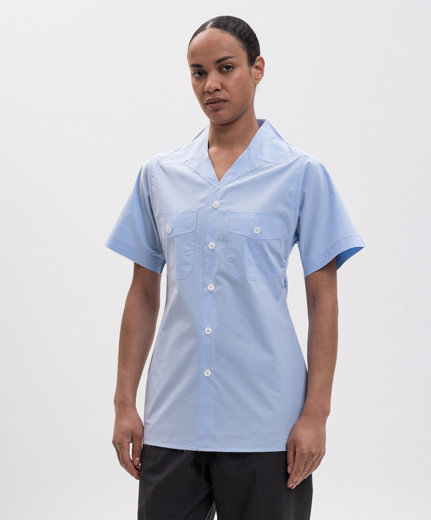 Maison Margiela MM6 Блакитна сорочка S62DR0008M35861 зображення 2