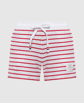 Thom Browne Белые шорты в полоску FJQ133AJ0268