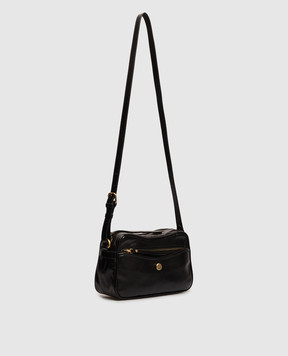 Gianni Chiarini Черная кожаная глянцевая сумка Cora BS12585RALPH