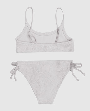 MC2 SAINT BARTH Дитячий сірий купальник Jaiden з люрексом JAI000302934L