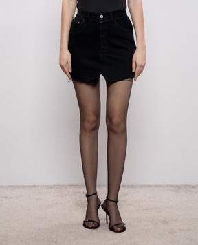 Vetements Чорна джинсова спідниця міні WE76DK349B5