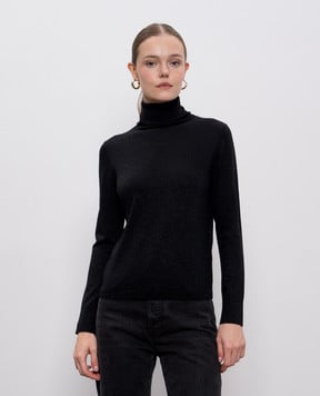 Allude Черный гольф с шерстью мериноса с люрексом 25564102