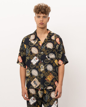 Rhude Черная рубашка BANDANA RHPF26SS02202