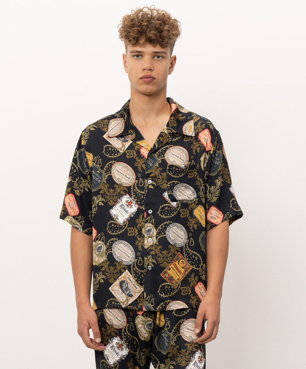 Rhude Черная рубашка BANDANA RHPF26SS02202 изображение 3