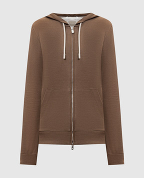 Marco Pescarolo Коричневая спортивная куртка Miked с шелком MIKEDD53Y08