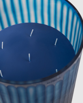 Onno Свічка Royal Blue XL з ароматом Ginger Fig в скляному свічнику ON283G