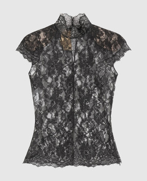Valentino Чорний топ з мережива 8B0AEBR5A6A
