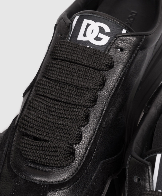 Dolce&Gabbana Чорні шкіряні кросівки Dg Athletic CS2384A0569 зображення 5