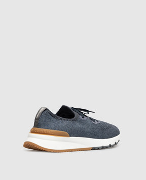 Brunello Cucinelli Синие кроссовки MZUKISO250