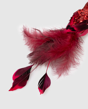 Shishi Червона ялинкова іграшка Bird 60303