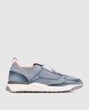 Santoni Голубые кроссовки MBIO22135BGRCOTZ