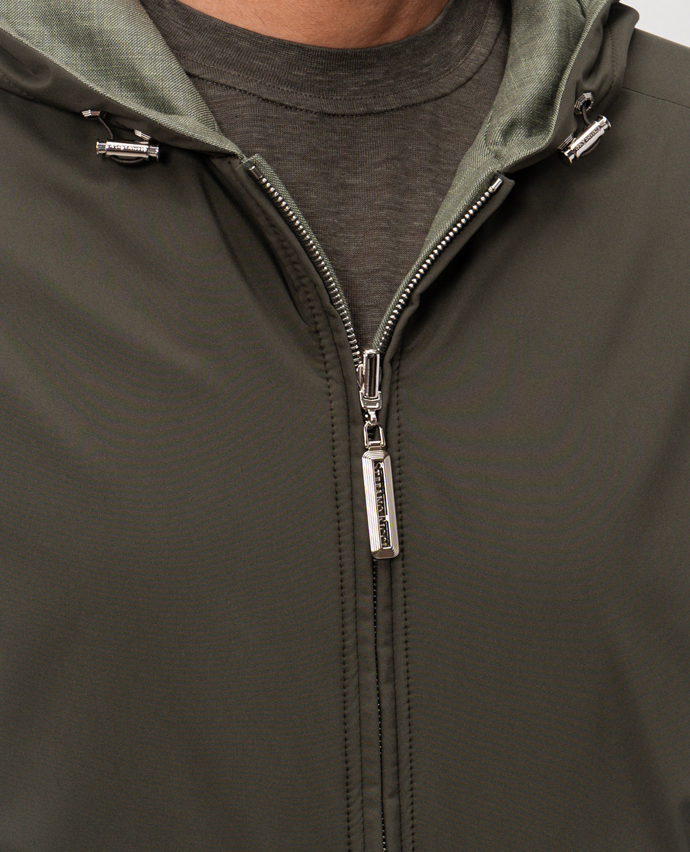 Stefano Ricci Зеленая двусторонняя куртка с шерстью и льном MDJ6200410PL001H изображение 6