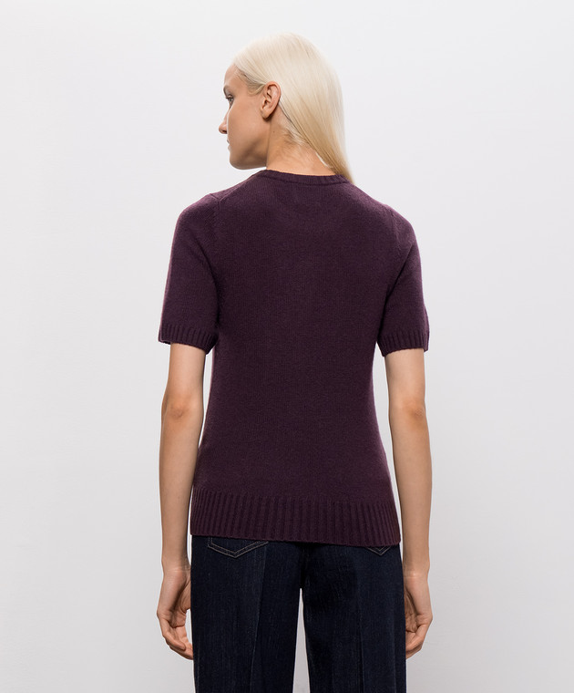 Allude Фіолетовий в'язаний топ з кашеміру 26511235 зображення 4