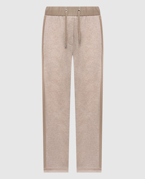 Peserico Бежеві меланжеві спортивні штани P04340J05667A