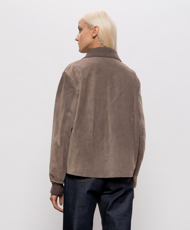 JW Anderson Коричневая замшевая куртка LJ0061LT0131 изображение 4