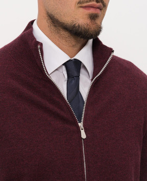 Brunello Cucinelli Синя краватка із шовку в смужку MY8610018