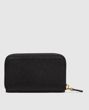 Valentino Чорний шкіряний гаманець з логотипом 8W2P0AY3SNP