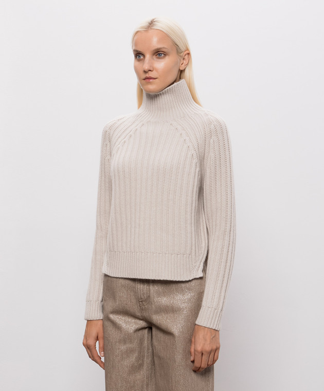 Allude Бежевий светр з кашеміру 26511123 зображення 3