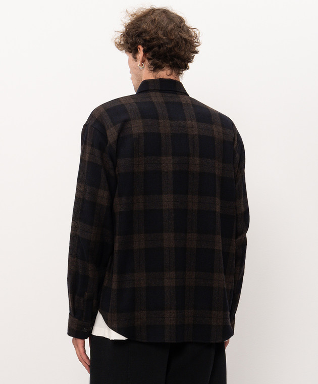 Vetements Рубашка с шерстью в клеточку MH27SH063BC изображение 4