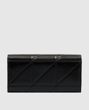 Saint Laurent Черный кожаный кошелек JAMIE 863360AAG7X