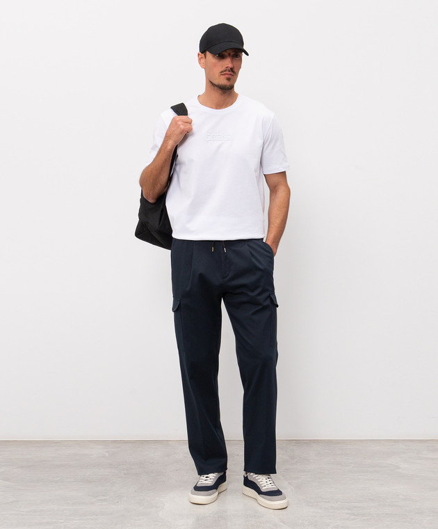 Herno Сині штани-карго PT000188U13286S зображення 2