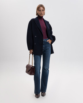 Twinset Бордовый гольф в полоску 262AP3250