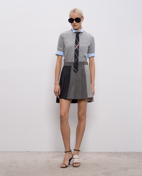 Thom Browne Сіра меланжева футблка MILANO FJS223AJ0055