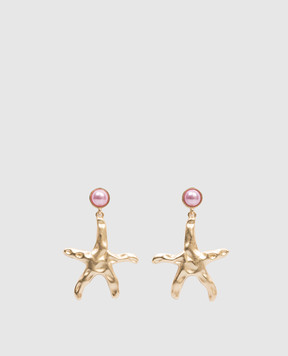 Oceanus Золотые серьги TIDAL STAR TIDALSTAR