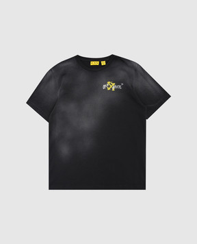 Off-White Дитяча чорна футболка з принтом Arrow Spray 44BAA002S26J00F